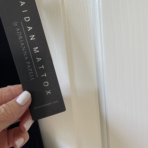 Aidan Mattox Sleeveless, Stretch Flounce Hem, Floral Mesh Insert Sheath Dress - Picture 14 of 15